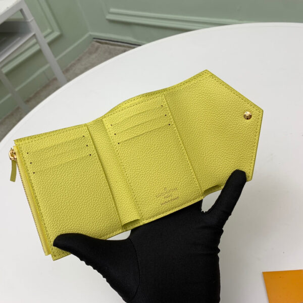 Louis Vuitton Unisex Victorine Wallet Lemon Yellow Monogram Empreinte Embossed Supple Grained Cowhide - Image 8