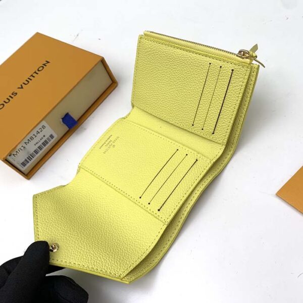 Louis Vuitton Unisex Victorine Wallet Lemon Yellow Monogram Empreinte Embossed Supple Grained Cowhide - Image 9