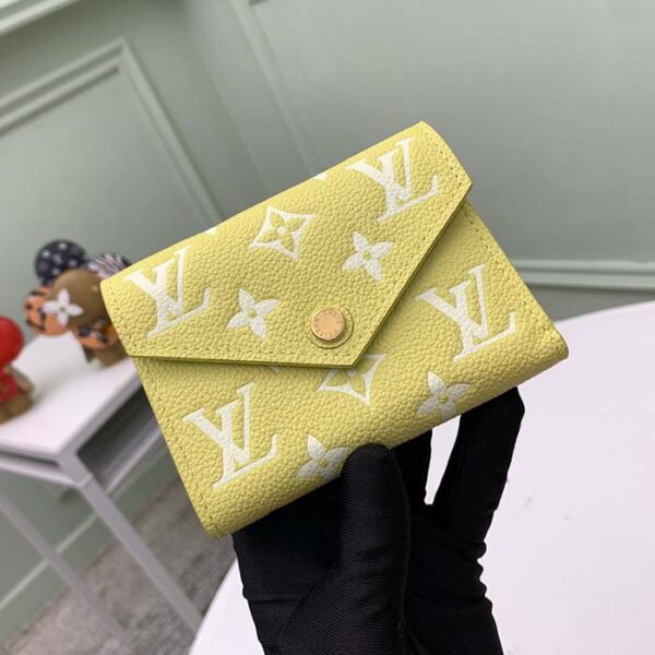Louis Vuitton Unisex Victorine Wallet Lemon Yellow Monogram Empreinte Embossed Supple Grained Cowhide - Image 4