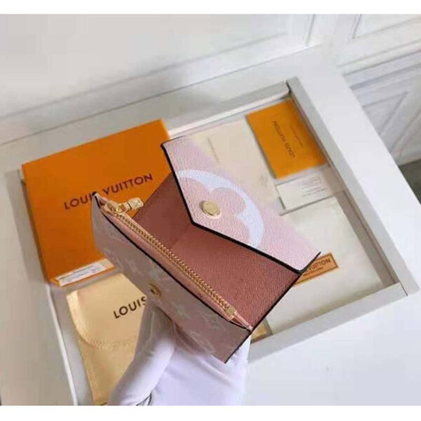 Louis Vuitton Unisex Victorine Wallet Mist Gray Monogram Coated Canvas Cowhide Leather - Image 5