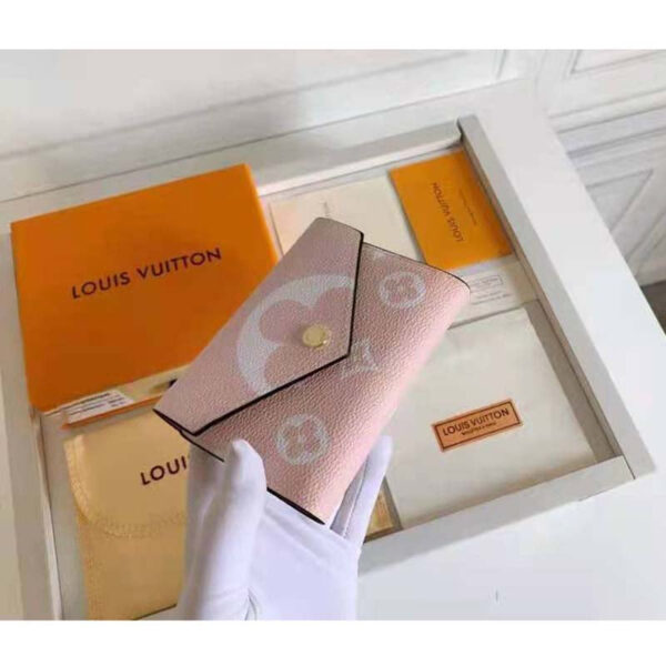 Louis Vuitton Unisex Victorine Wallet Mist Gray Monogram Coated Canvas Cowhide Leather - Image 6