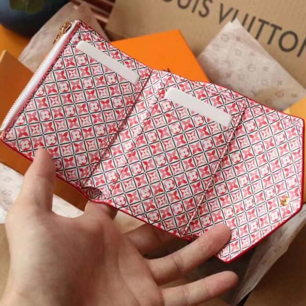 Louis Vuitton Unisex Victorine Wallet Pink Monogram Coated Canvas Bill Pocket - Image 8