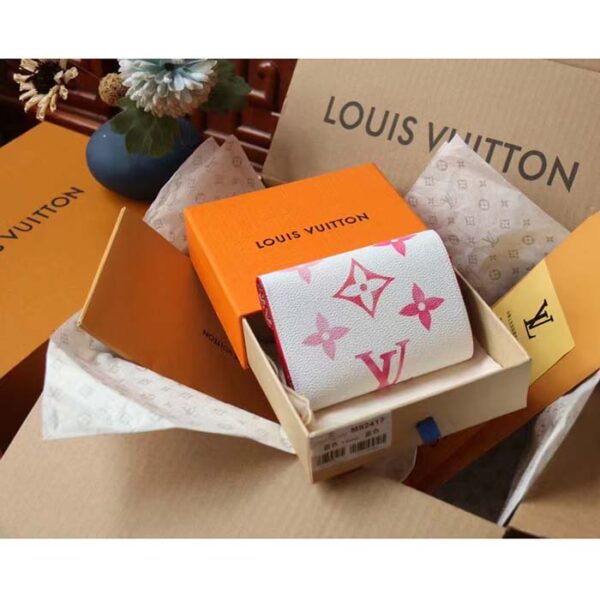 Louis Vuitton Unisex Victorine Wallet Pink Monogram Coated Canvas Bill Pocket - Image 6