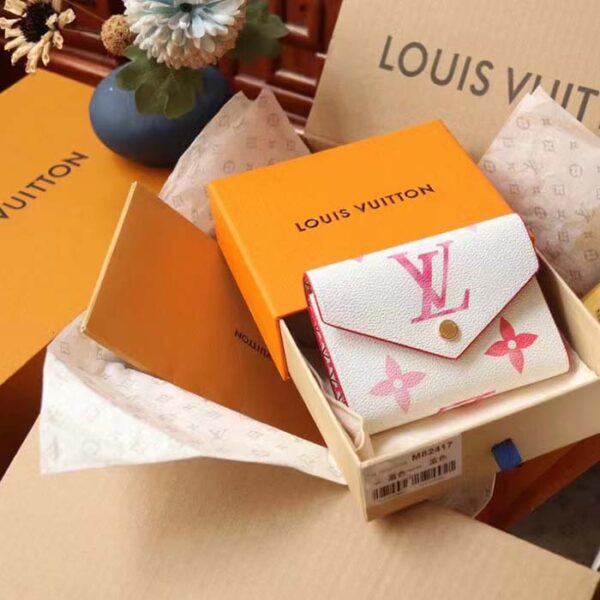Louis Vuitton Unisex Victorine Wallet Pink Monogram Coated Canvas Bill Pocket - Image 2
