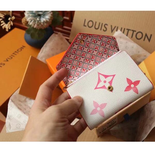 Louis Vuitton Unisex Victorine Wallet Pink Monogram Coated Canvas Bill Pocket - Image 7