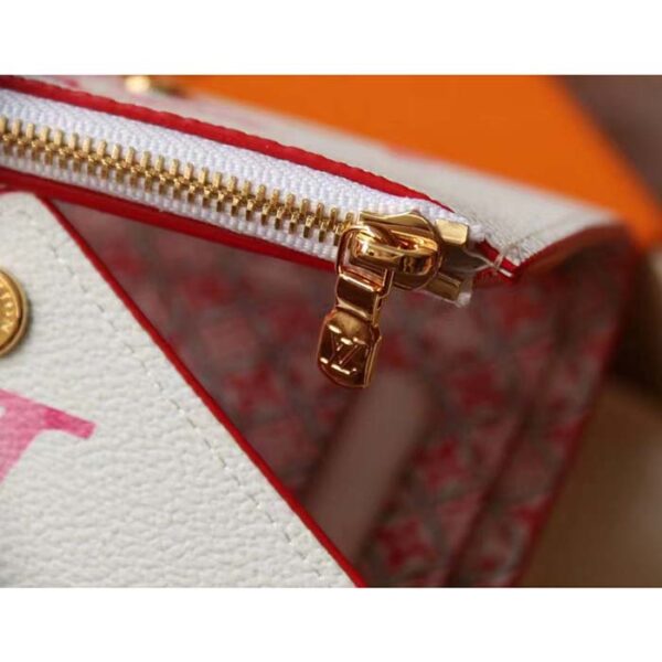 Louis Vuitton Unisex Victorine Wallet Pink Monogram Coated Canvas Bill Pocket - Image 11