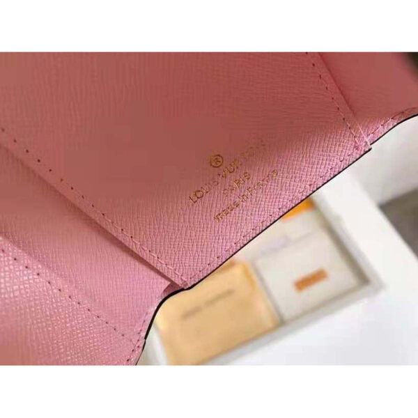 Louis Vuitton Unisex Victorine Wallet Pink Monogram Coated Canvas Cowhide Leather - Image 11