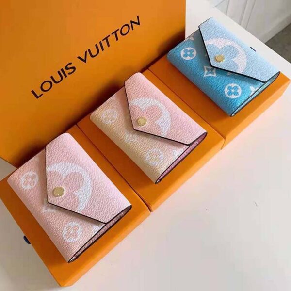 Louis Vuitton Unisex Victorine Wallet Pink Monogram Coated Canvas Cowhide Leather - Image 8