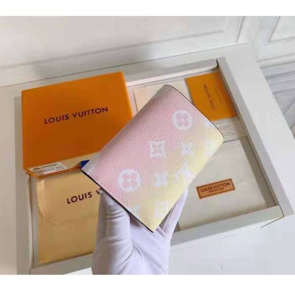 Louis Vuitton Unisex Victorine Wallet Pink Monogram Coated Canvas Cowhide Leather - Image 7