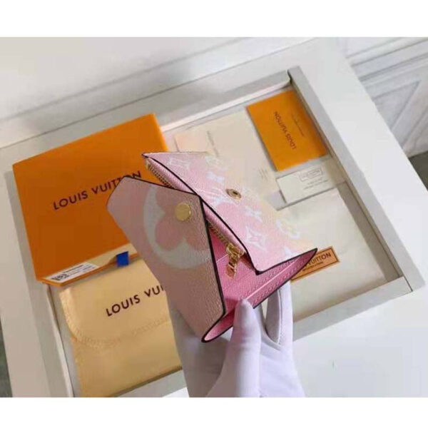 Louis Vuitton Unisex Victorine Wallet Pink Monogram Coated Canvas Cowhide Leather - Image 9