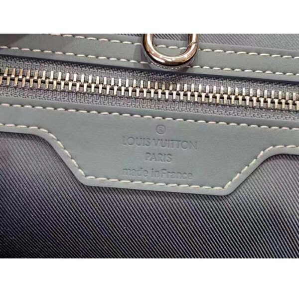 Louis Vuitton Unisex Weekend Tote NM Monogram Washed Denim Coated Canvas Cowhide Leather - Image 10