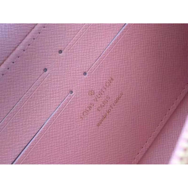 Louis Vuitton Unisex Zippy Wallet Mist Gray Monogram Coated Canvas Cowhide Leather - Image 10