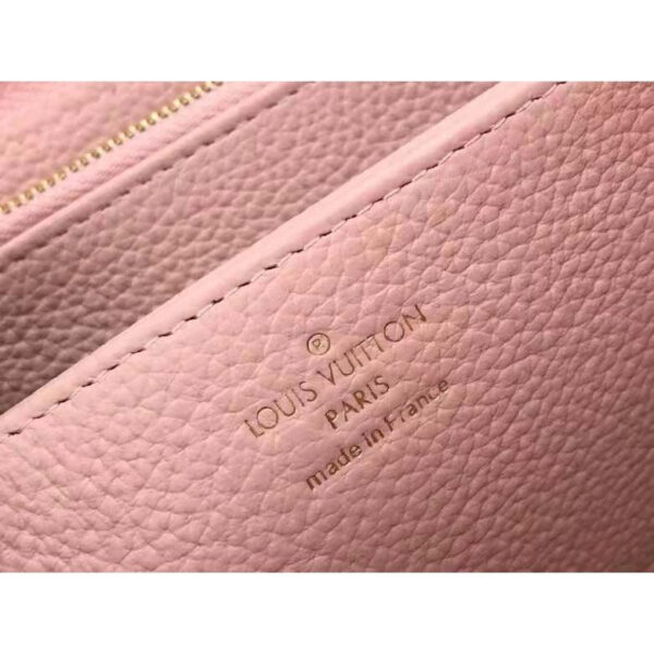 Louis Vuitton Unisex Zippy Wallet Pink Monogram Empreinte Embroidered Cowhide Leather - Image 10