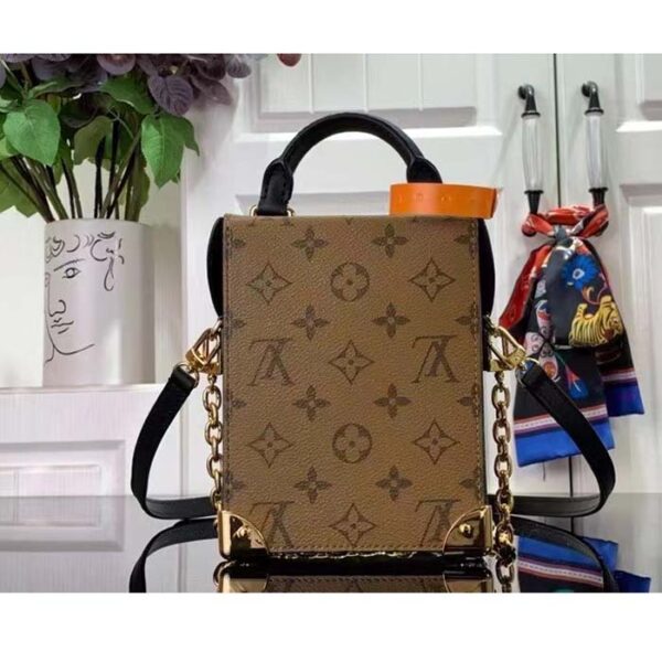 Louis Vuitton Women Camera Box Monogram Monogram Reverse Coated Canvas Cowhide Leather - Image 3