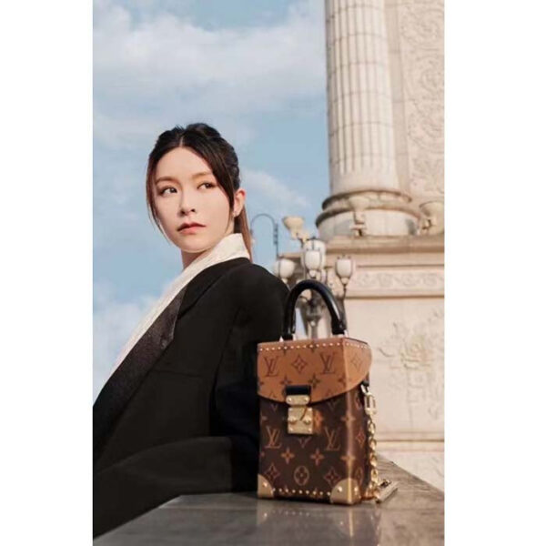 Louis Vuitton Women Camera Box Monogram Monogram Reverse Coated Canvas Cowhide Leather - Image 12