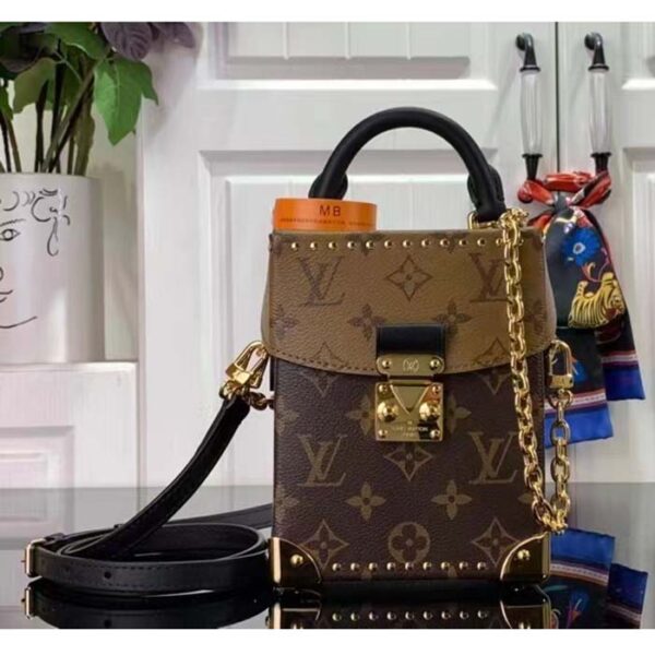 Louis Vuitton Women Camera Box Monogram Monogram Reverse Coated Canvas Cowhide Leather - Image 2