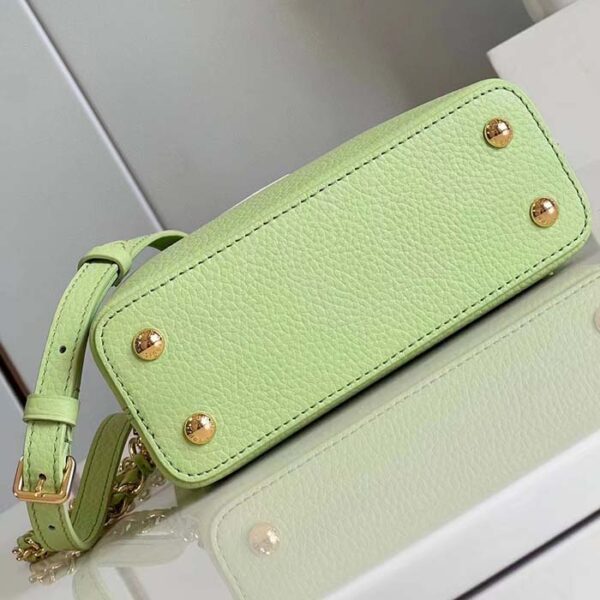 Louis Vuitton Women Capucines Mini Green Taurillon Cowhide Leather Gold-Color Hardware - Image 7