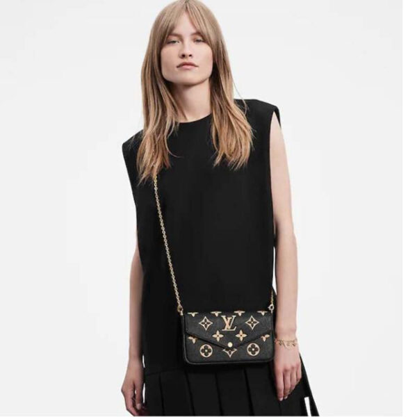 Louis Vuitton Women Félicie Pochette Monogram Empreinte Embossed Supple Grained Cowhide Leather - Image 12