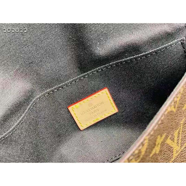 Louis Vuitton Women Félicie Strap & Go Félicie Pochette Khaki Green Monogram Coated Canvas - Image 9