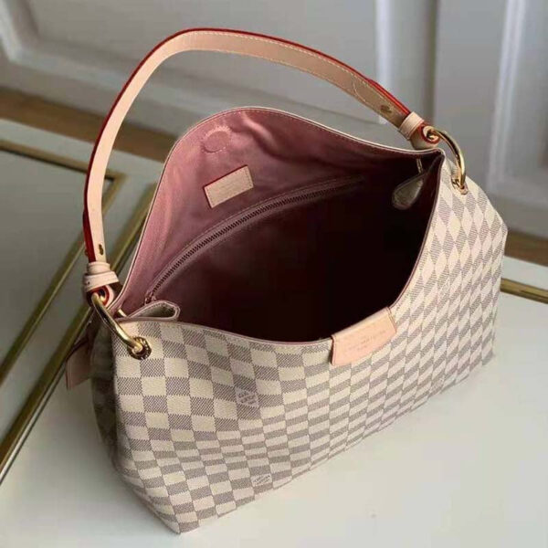 Louis Vuitton Women Graceful PM Hobo Rose Ballerine Pink Monogram Coated Canvas - Image 5
