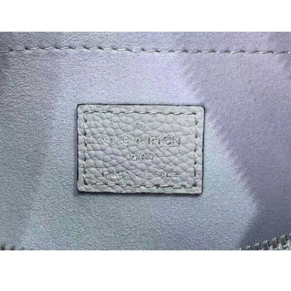 Louis Vuitton Women LV Baia PM Light Lilac Perforated Mahina Calfskin Round Coin Purse - Image 11