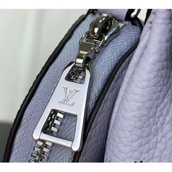 Louis Vuitton Women LV Baia PM Light Lilac Perforated Mahina Calfskin Round Coin Purse - Image 8