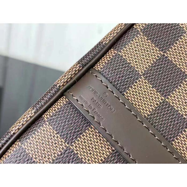 Louis Vuitton Women LV Braided Speedy 25 Handbag Damier Ebene Coated Canvas - Image 10