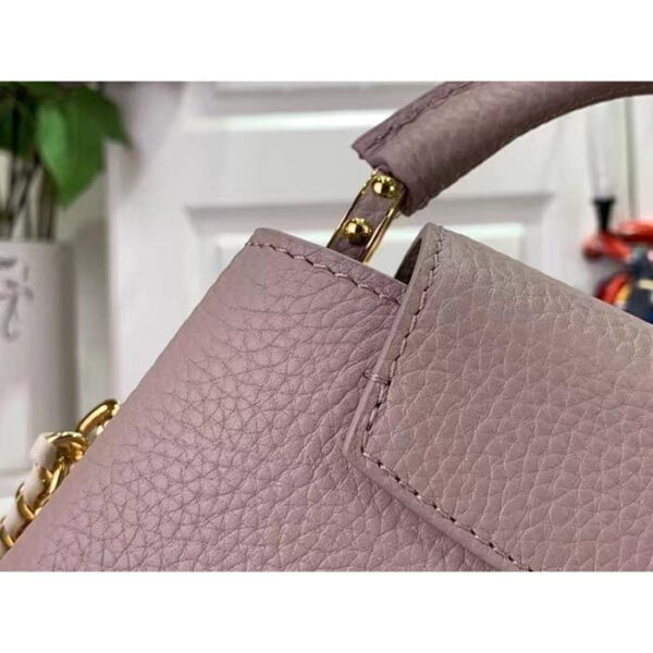 Louis Vuitton Women LV Capucines Mini Handbag Wisteria Taurillon Leather Cowhide - Image 8