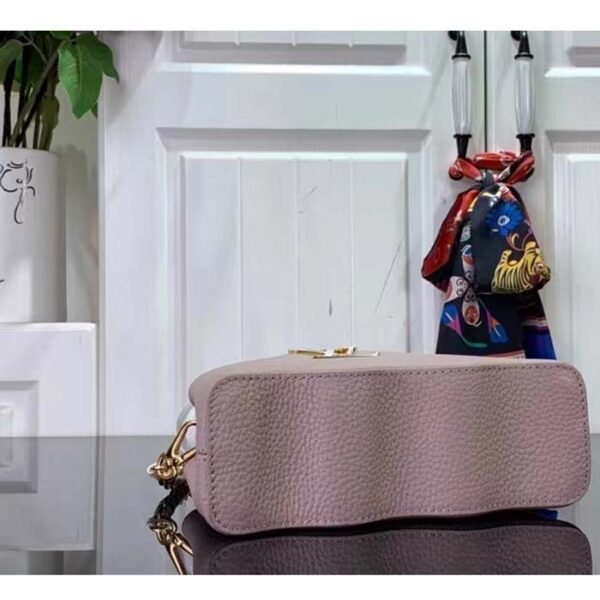 Louis Vuitton Women LV Capucines Mini Handbag Wisteria Taurillon Leather Cowhide - Image 4