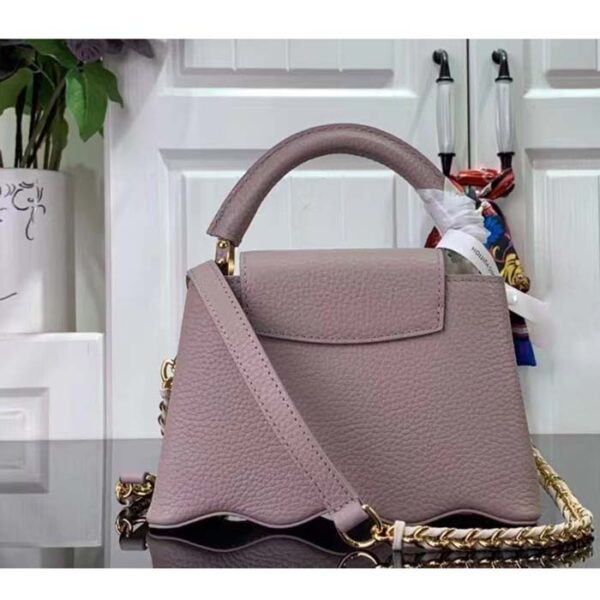 Louis Vuitton Women LV Capucines Mini Handbag Wisteria Taurillon Leather Cowhide - Image 3