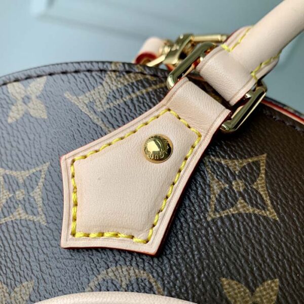 Louis Vuitton Women LV Ellipse PM Handbag Brown Monogram Coated Canvas Cowhide - Image 8