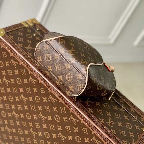Louis Vuitton Women LV Ellipse PM Handbag Brown Monogram Coated Canvas Cowhide - Image 5