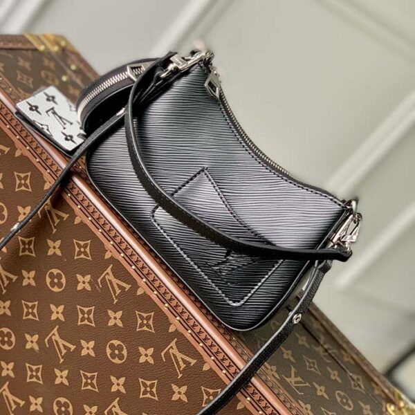 Louis Vuitton Women LV Marellini Handbag Black Epi Grained Cowhide Leather - Image 4