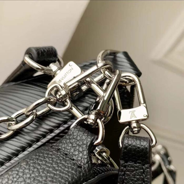 Louis Vuitton Women LV Marellini Handbag Black Epi Grained Cowhide Leather - Image 9