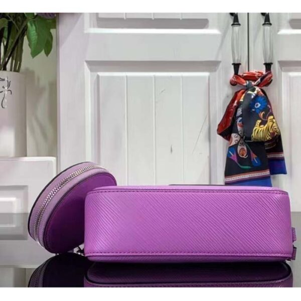 Louis Vuitton Women LV Marellini Handbag Lilas Provence Lilac Epi Grained Cowhide Leather - Image 5