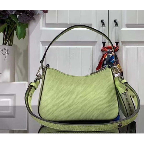 Louis Vuitton Women LV Marellini Handbag Vert Noto Green Epi Grained Smooth Cowhide Leather - Image 3