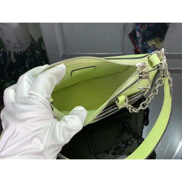 Louis Vuitton Women LV Marellini Handbag Vert Noto Green Epi Grained Smooth Cowhide Leather - Image 6