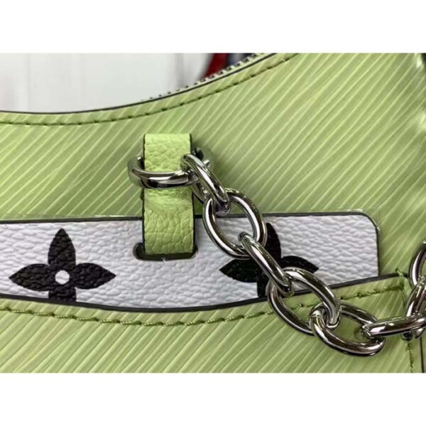 Louis Vuitton Women LV Marellini Handbag Vert Noto Green Epi Grained Smooth Cowhide Leather - Image 7