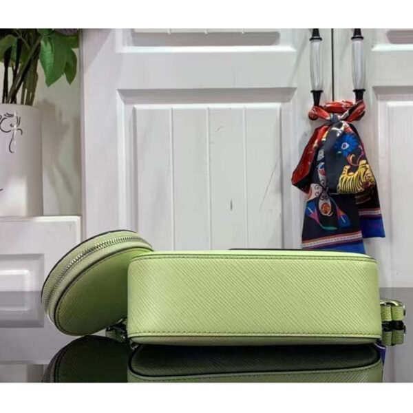 Louis Vuitton Women LV Marellini Handbag Vert Noto Green Epi Grained Smooth Cowhide Leather - Image 5