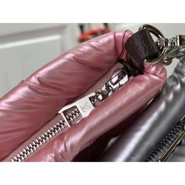 Louis Vuitton Women LV Maxi Multi-Pochette Accessoires Silver Pale Pink Recycled Nylon Econyl - Image 8