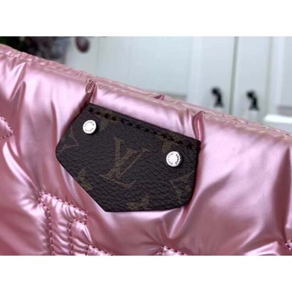 Louis Vuitton Women LV Maxi Multi-Pochette Accessoires Silver Pale Pink Recycled Nylon Econyl - Image 7