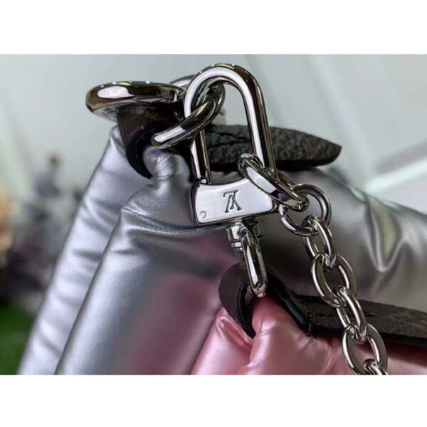 Louis Vuitton Women LV Maxi Multi-Pochette Accessoires Silver Pale Pink Recycled Nylon Econyl - Image 10
