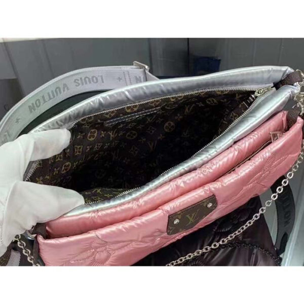 Louis Vuitton Women LV Maxi Multi-Pochette Accessoires Silver Pale Pink Recycled Nylon Econyl - Image 6