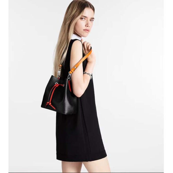 Louis Vuitton Women LV Néonoé BB Black Safran Yellow Epi Grained Cowhide Leather - Image 12