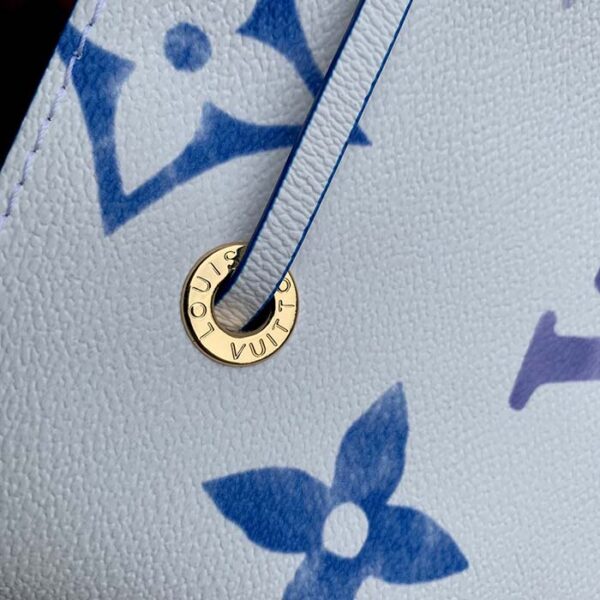 Louis Vuitton Women LV Néonoé BB Blue Monogram Coated Canvas Textile Lining - Image 9
