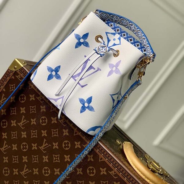 Louis Vuitton Women LV Néonoé BB Blue Monogram Coated Canvas Textile Lining - Image 2