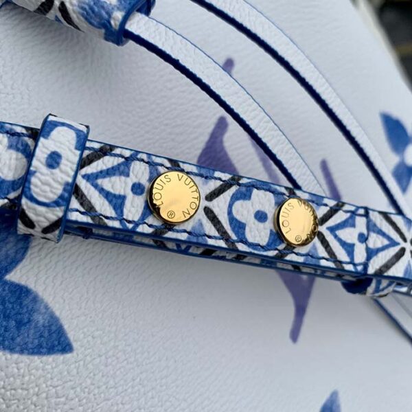 Louis Vuitton Women LV Néonoé BB Blue Monogram Coated Canvas Textile Lining - Image 8