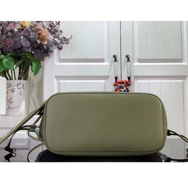 Louis Vuitton Women LV Neverfull MM Light Khaki Cream Monogram Empreinte Embossed Grained Cowhide Leather - Image 5
