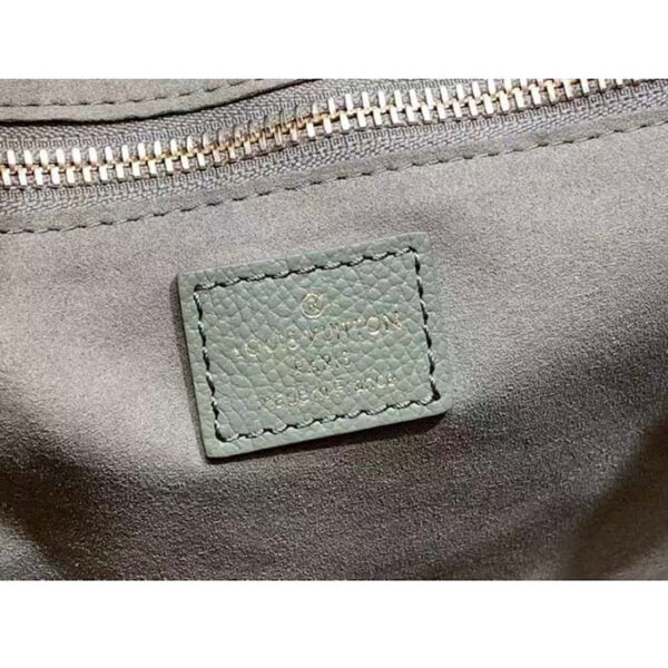 Louis Vuitton Women LV Neverfull MM Light Khaki Cream Monogram Empreinte Embossed Grained Cowhide Leather - Image 10