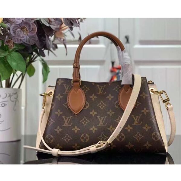 Louis Vuitton Women LV Opéra BB Cream Monogram Coated Canvas Cowhide Leather - Image 3